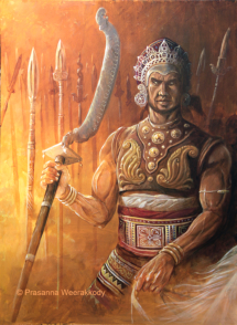 Warrior with an Angam Ketta- prasanna Weerakkody�