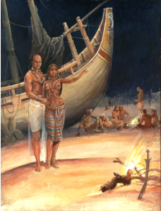 Princess kuvanna ( kuveni) and Prince Vijaya, prasanna Weerakkody�